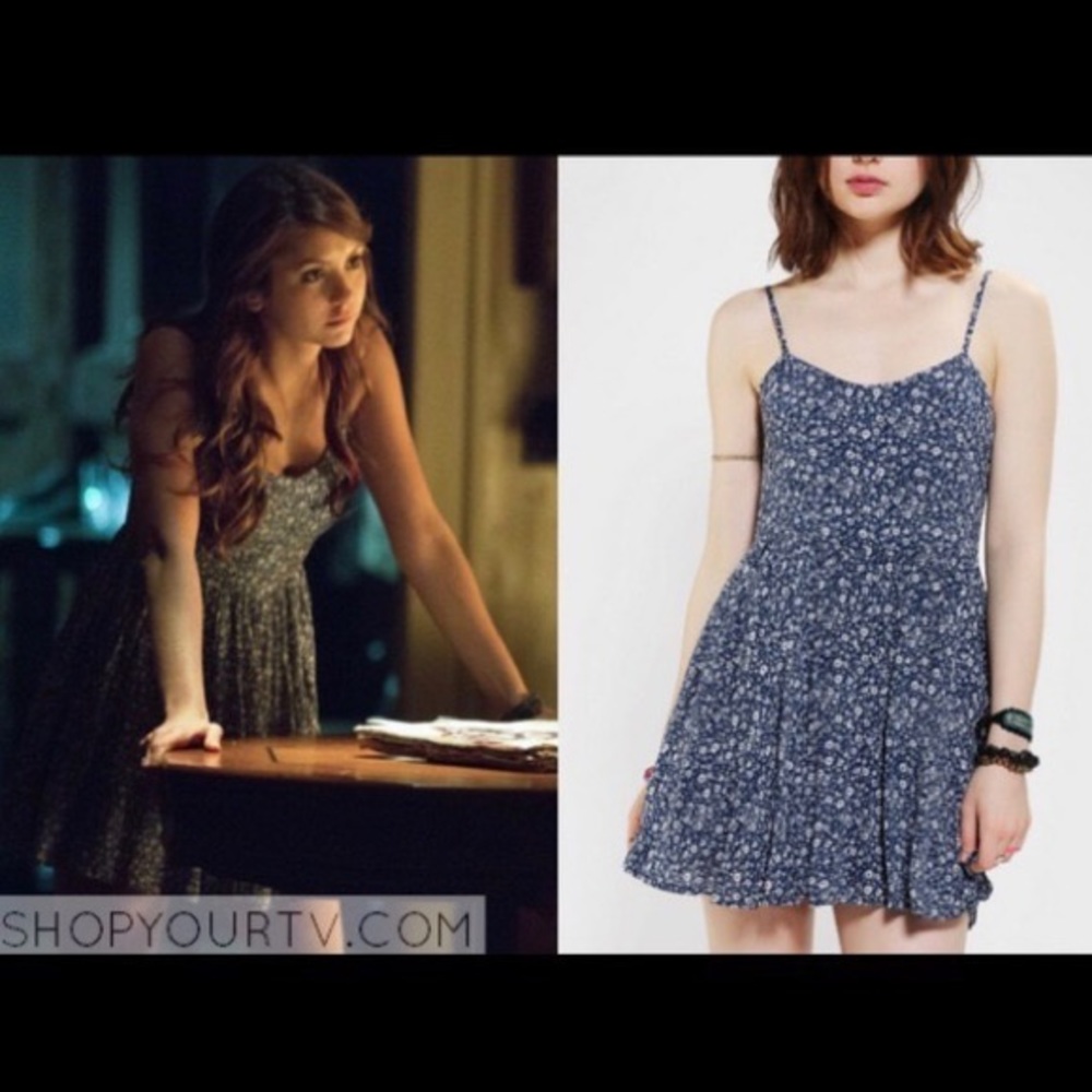 COPY - asot elena gilbert blue floral dress. FOR SALE